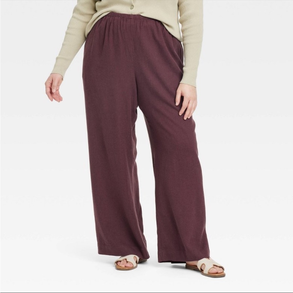 a new day Wide Leg Pants in Plum